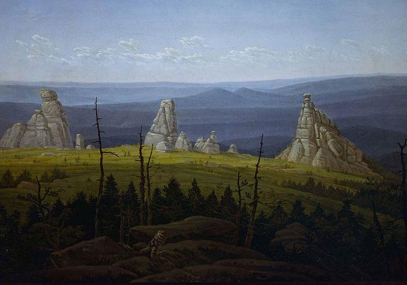 Carl Gustav Carus The Three Stones in the Giant Mountains